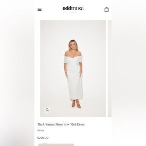 The Ultimate Muse Bow Midi Dress